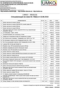 Подробный расчет цены