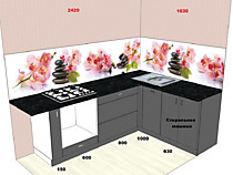 Угловлой низ кухни 2,4*1,6 м в хрущевку