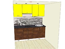Кухня прямая 1,9 м