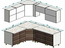 Угловая кухня 1,7*2 м