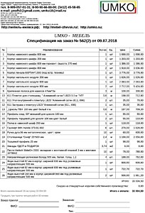 Подробный расчет цены