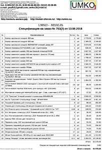 Подробный расчет цены