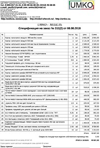 Подробный расчет цены